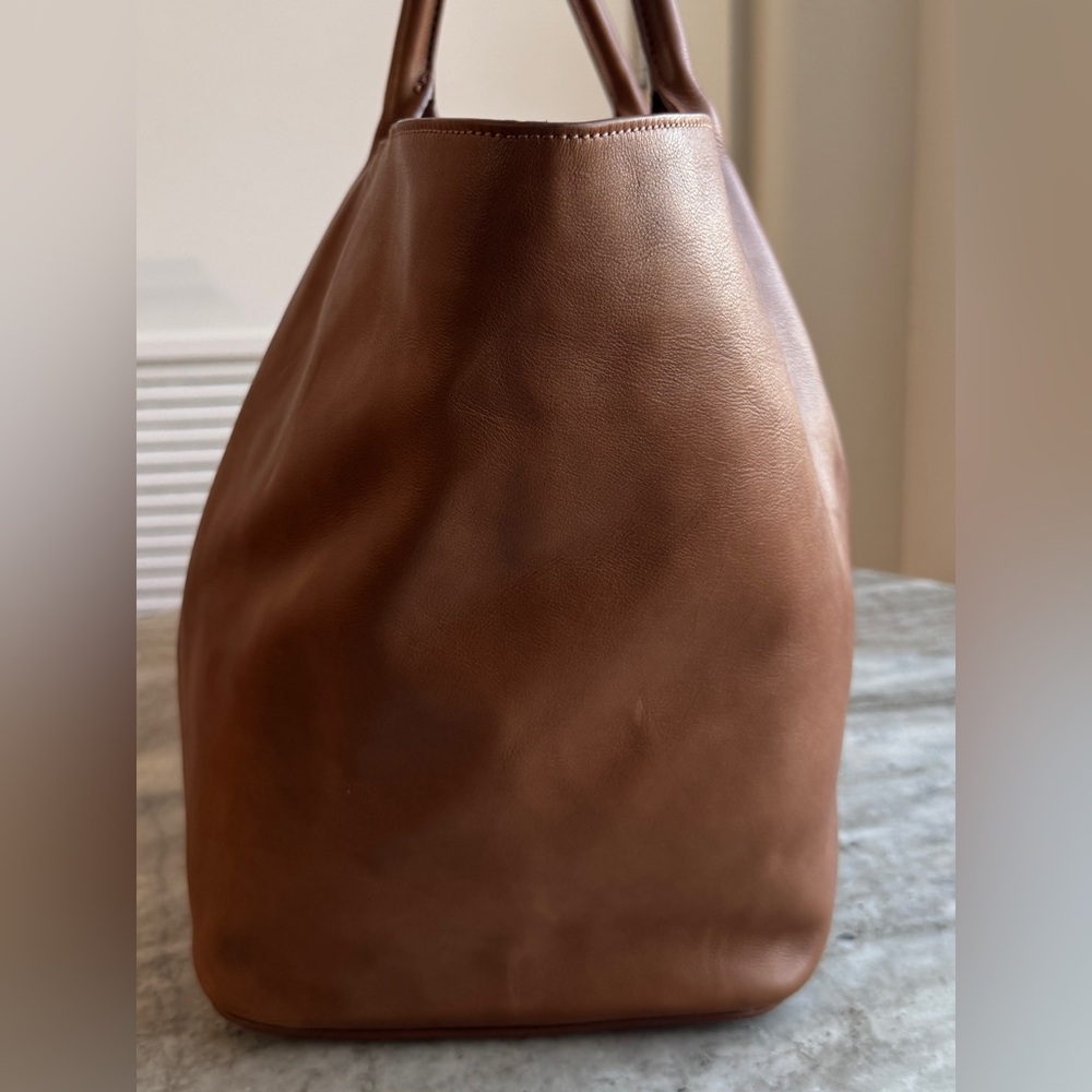 GABRIELA HEARST Mcewan Tote XL Oversized Brown Carryon Leather Bag Shopper Jumbo - Picture 6 of 16